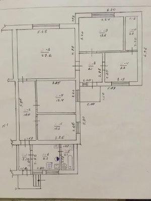 Apartment in a ground floor (half of a house) near the bus station