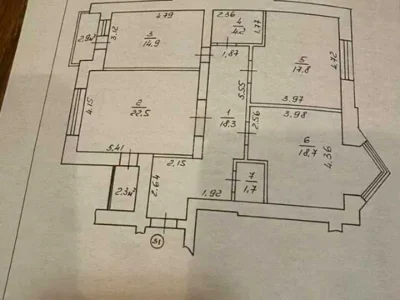 Apartment. Ivano-Frankivsk, Volodymyr Iasiuka Street