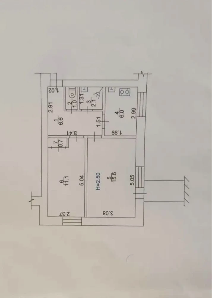 Продам 2х ком квартиру Центральный район