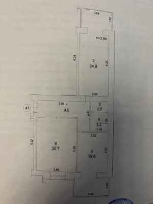Sale of a 2-bedroom apartment in ЖК Набережний квартал