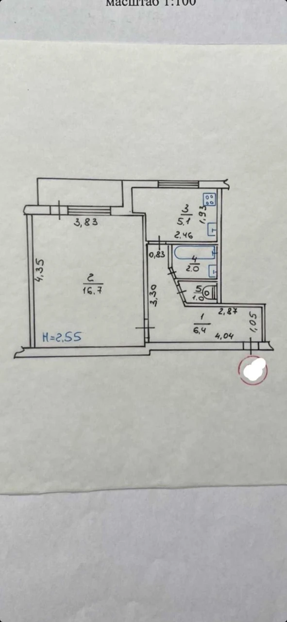 Selling 1-bedroom apartment with renovation, P. Pole, August 23, 6