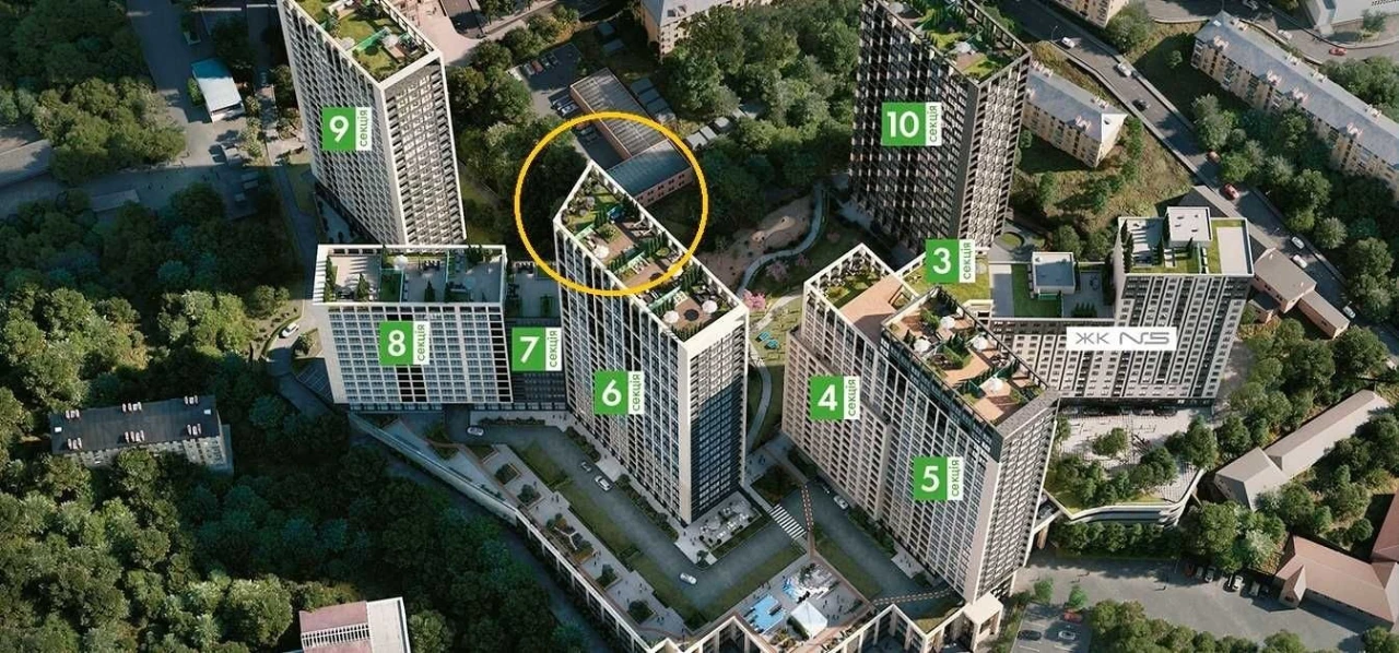 Greenville on Pechersk. 1-bedroom apartment. 54 sq. m.
