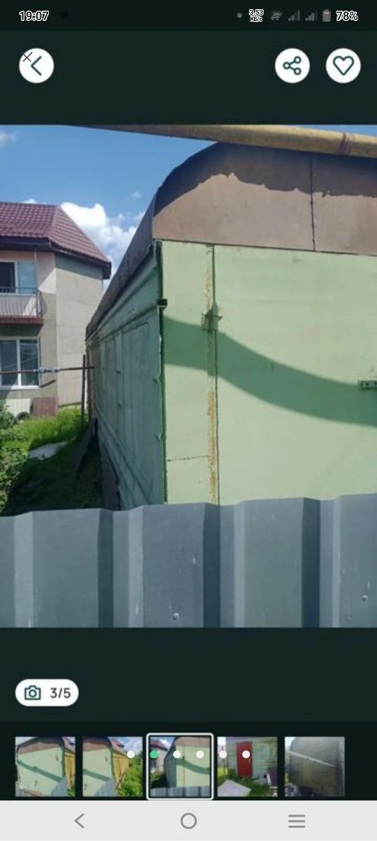 Garage shed 8.5 m width 3.5 m