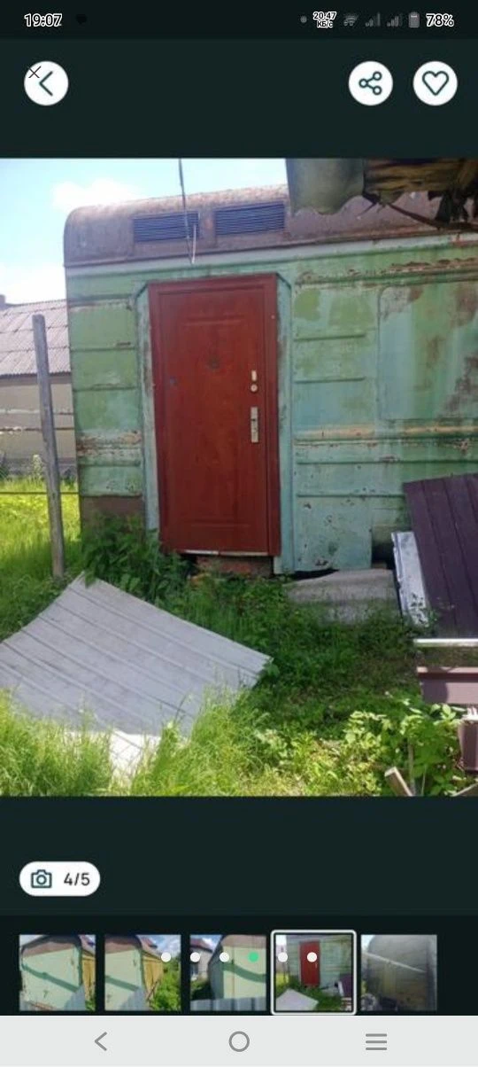 Garage shed 8.5 m width 3.5 m