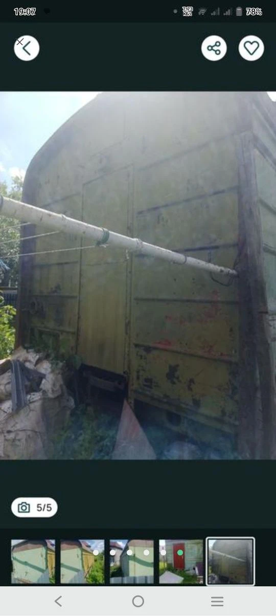 Garage shed 8.5 m width 3.5 m