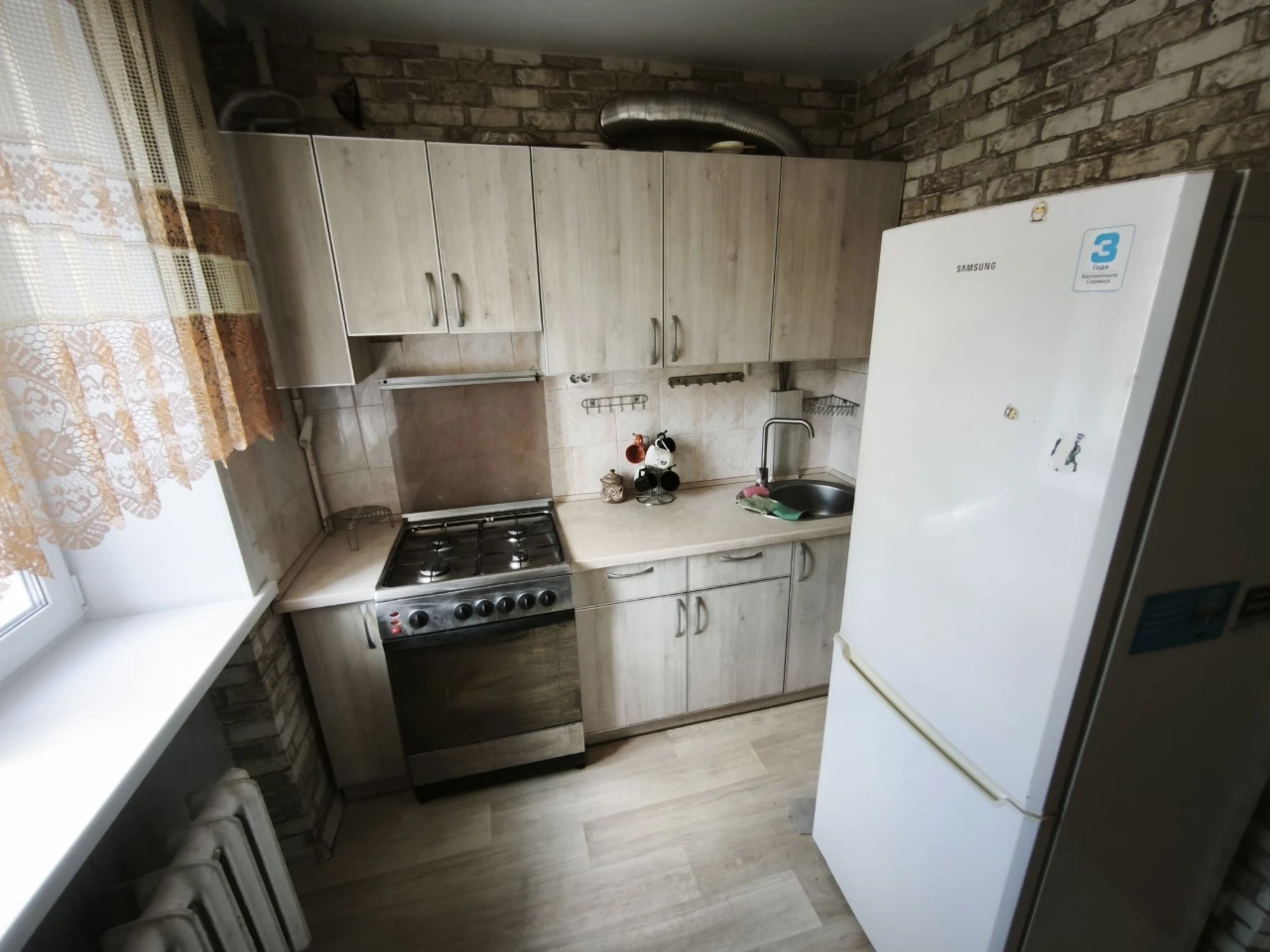 For sale, 1-room apartment in the city center. Ready for occupancy.