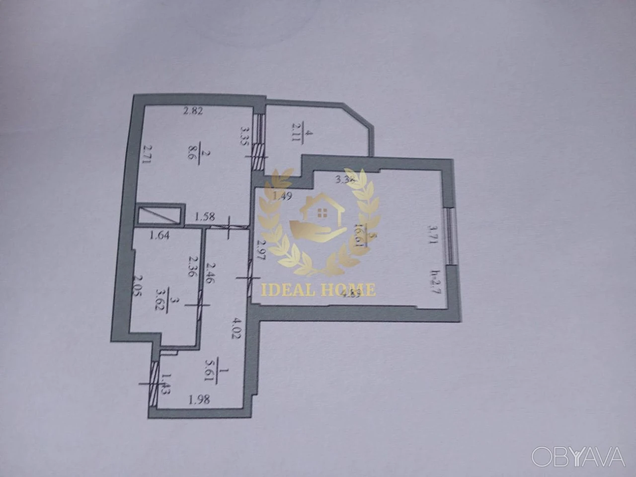 1-room apartment, 37 sq.m.