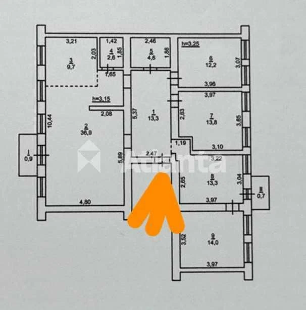 4-кімнатна квартира 122 м² у Одесса