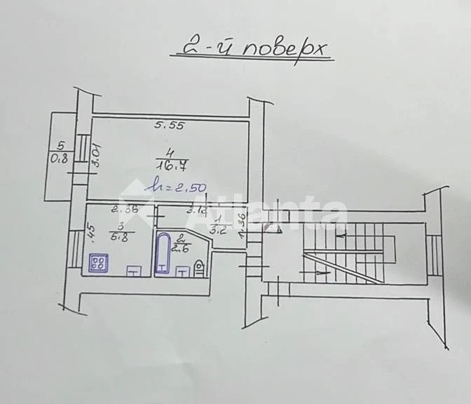 Sale of a 1-room apartment in the city center on Zолота Street.