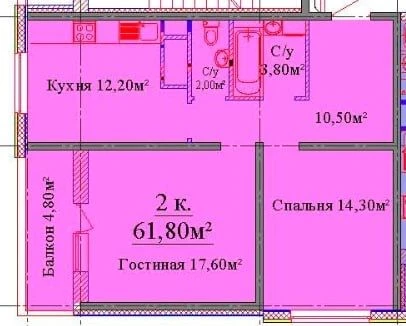 2-bedroom apartment in ЖК Altai, BEST PRICE!