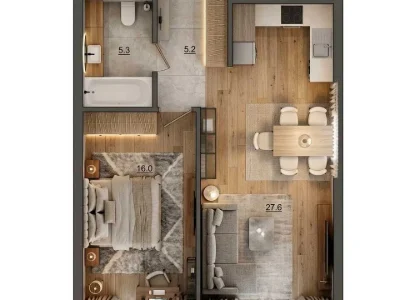 Apartment. Mikils'ko-Slobids'ka st.