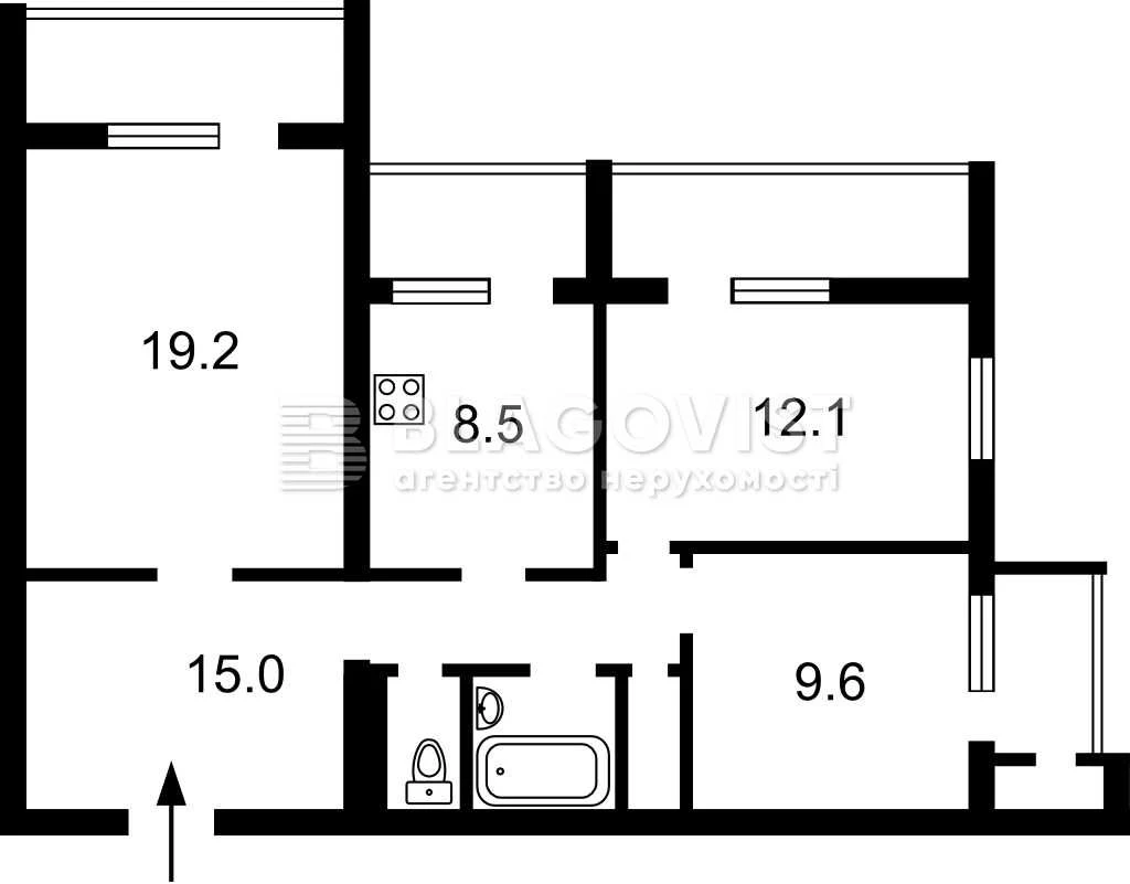 Продаж 3-к. квартири 83м2 на Позняках_вул. Княжий Затон, 14-