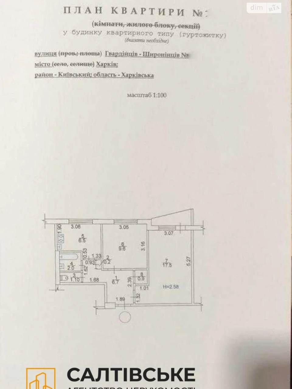 Продажа Квартиры Северная Салтовка