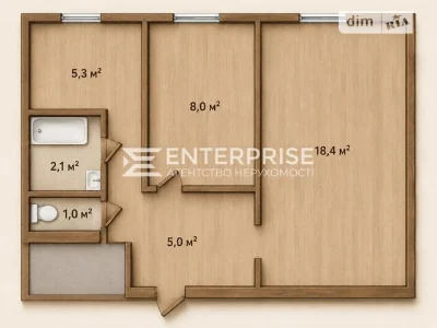 Sale of 2-room apartment 41 sq. m. on Winston Churchill Street 29 • I