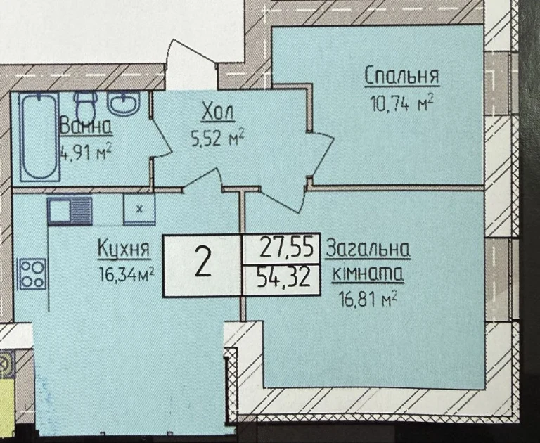 Продажа 2-комнатной квартиры по выгодной цене!