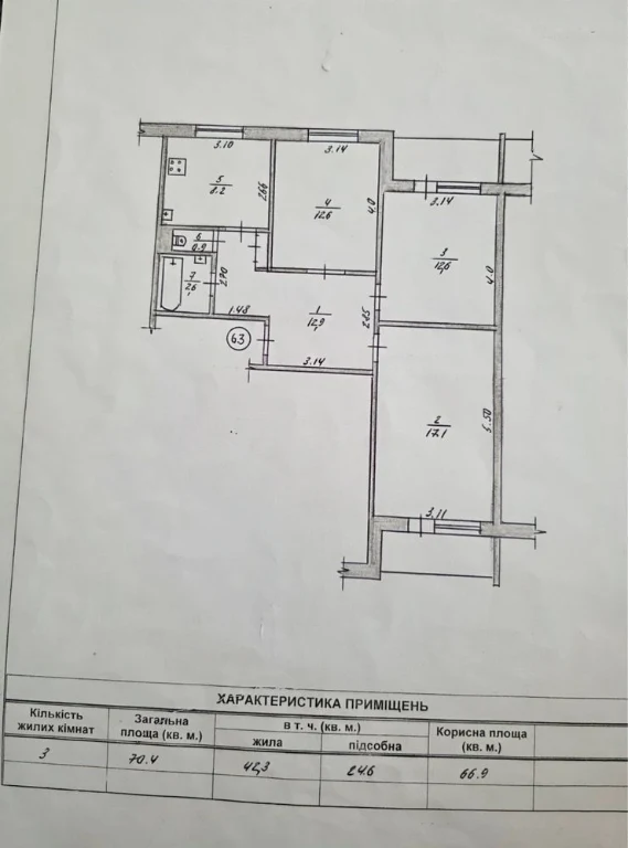 For Sale: 3-bedroom apartment on Шевchenko Street