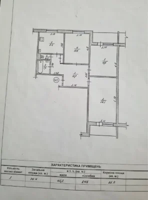 For Sale: 3-bedroom apartment on Шевchenko Street