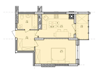 1-bedroom apartment for sale, April 15, Sakhareva! Owner!