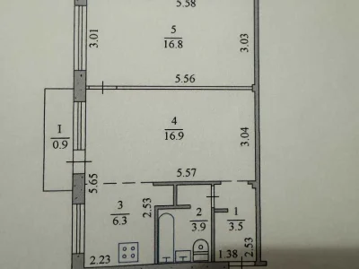 Apartment. Ternopil, Lesi Ukrainky Street