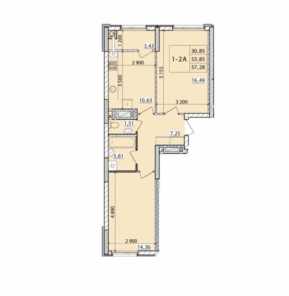 Sale of a 2-bedroom apartment | Masani City residential complex