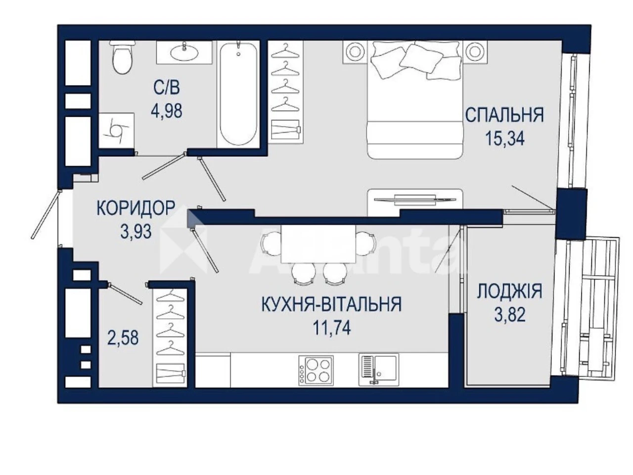 Apartment for Sale in Frankivsky District