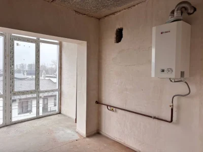 Buy apartment in a completed house. One-room apartment with gas