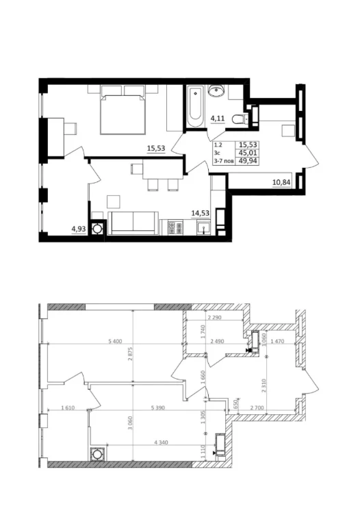 For Sale: 1-room apartment, Obukhivskyy Klyuch 10