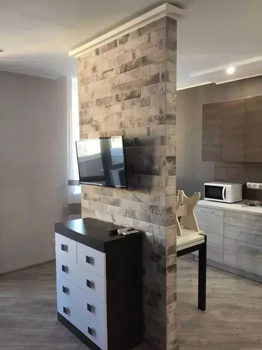 One-bedroom apartment renovated in Chornomorsk, Kolorovy Residence