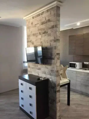 One-bedroom apartment renovated in Chornomorsk, Kolorovy Residence