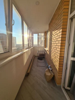 One-bedroom apartment renovated in Chornomorsk, Kolorovy Residence