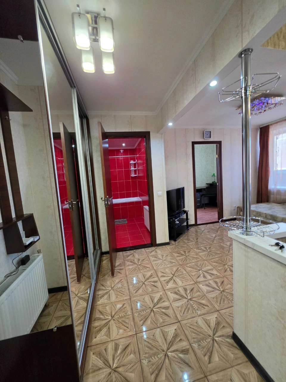 Ready-to-move-in one-and-a-half-room apartment in a new building, center