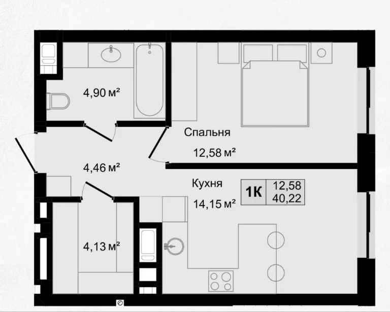 Apartment for sale, no commission, Hiltop residential complex