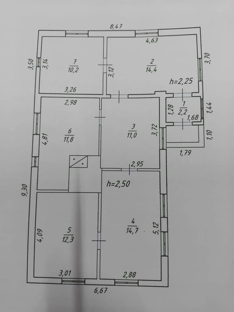 Продам газифікований будинок 76 м² + 43 сот. землі, с. Бобри