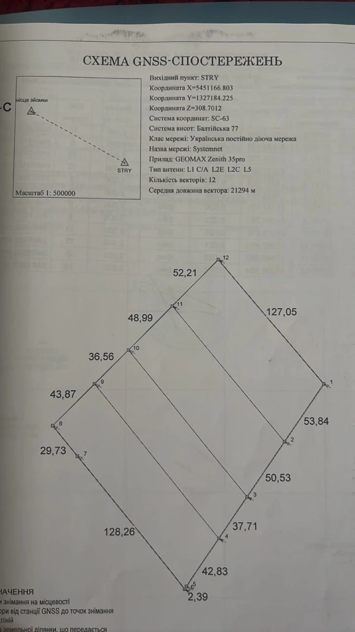 Земельна ділянка 2,56 гектара.