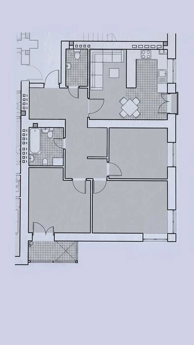 3-комнатная квартира 92 м² в ЖК «Парковый городок» ул.Нац.