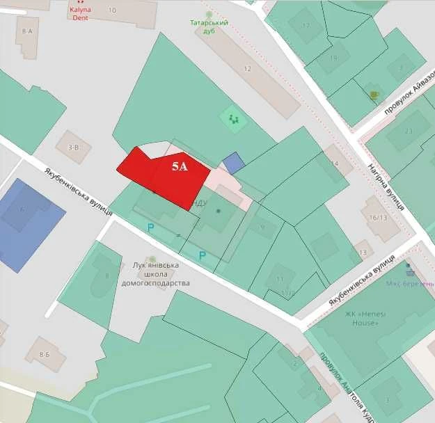 Land for sale in a quiet center of Kyiv, Tat