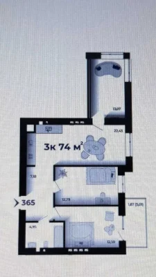 Продам 3-кімнатну квартиру в ЖК Prostir