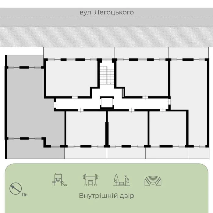 3-кімнатна квартира 110,1 м² з ремонтом і двома терасами в У
