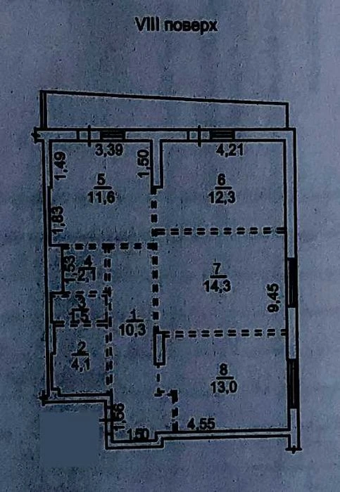 3 комнатная на 13 в. Б.Фонтана в ЖК "Калипсо"