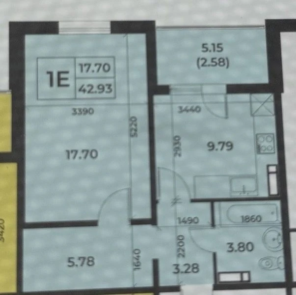 Apartment for sale in the Desniansky residential complex, Kyiv (under the program yes)