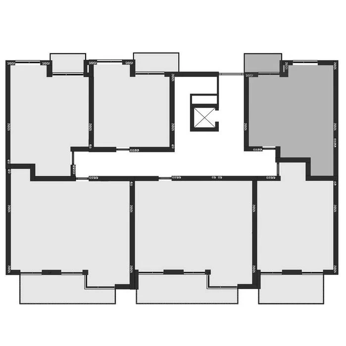 1-кімнатна квартира 50,9 м²  ЖК SHERWOOD  Клубний формат жит