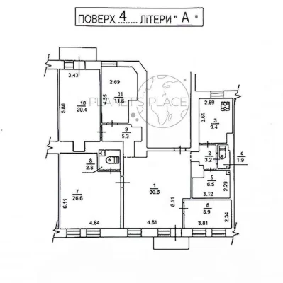 I will sell a 5-room apartment on Saksaganskoho St. 42. No commission!