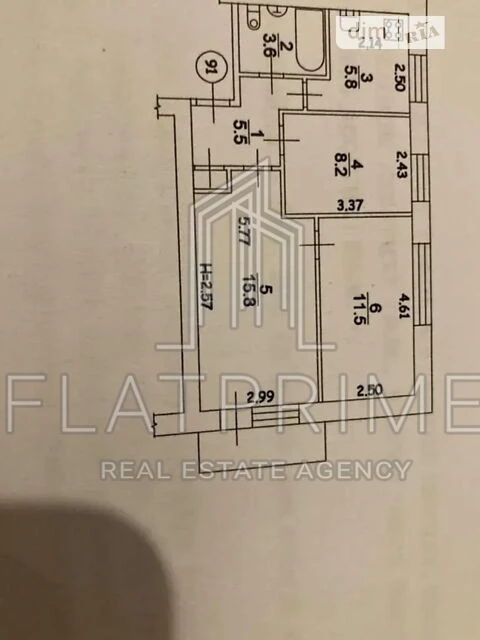 Sale of 3-room apartment 50.4 sq. m. on Mashinobudivna street 24 • ID