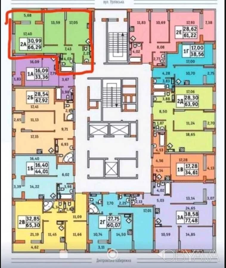2-room apartment, 66.00 sq.m.