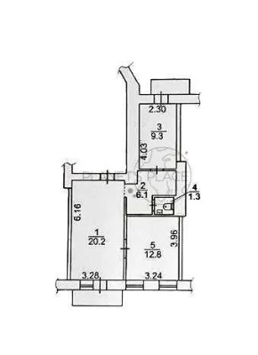 2-room apartment for sale, Saksagvanskoho St. 42, Holosiivskyi district