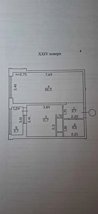 1-комн. 50 м² в ЖК Sky City | Панорама | Дом сдан | Ворненск