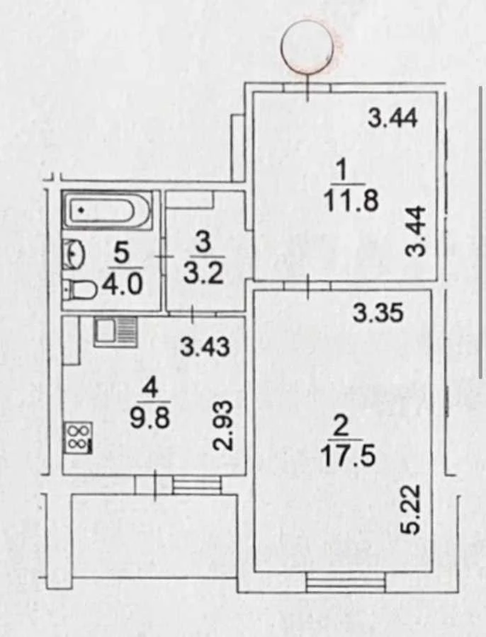 1-room apartment for sale 51 m², Serhiia Danchenko St., 3