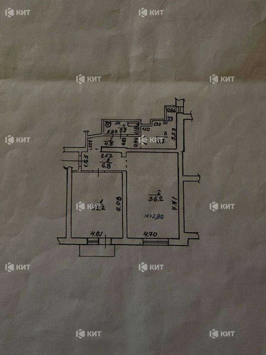 2 ком. 90м2 Центр (метро Архитектора Бекетова, ул. Дарвина 19) 1321