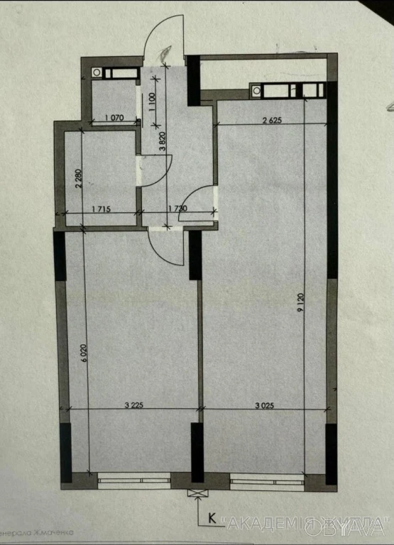 1-комнатная квартира, 56 м.кв.