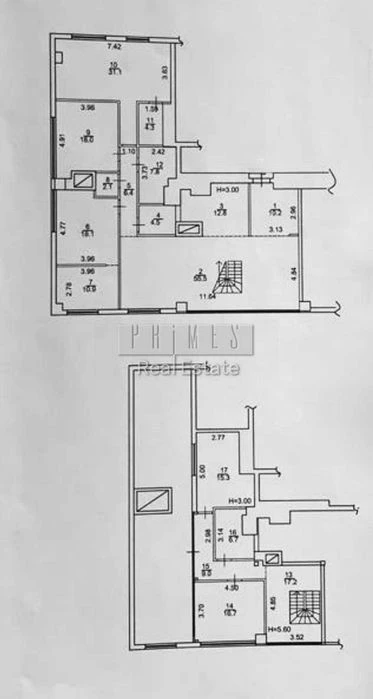 For sale 5k apartment penthouse 262m2 John Paul II 6/1 Bulva